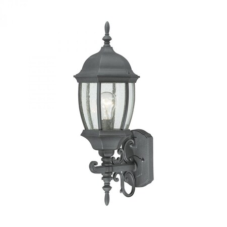 Thomas Covington 1-Light Outdoor Wall Lantern in Black SL92257
